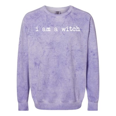 Halloween I Am A Witch Funny Outfit Gift Colorblast Crewneck Sweatshirt