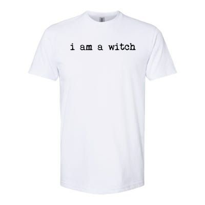 Halloween I Am A Witch Funny Outfit Gift Softstyle® CVC T-Shirt