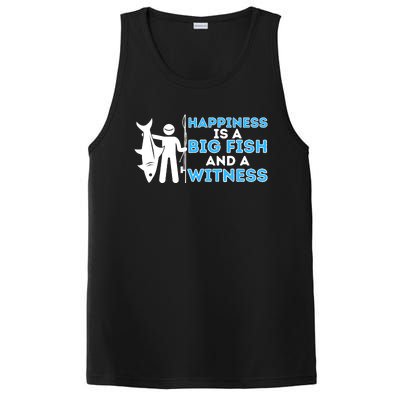 Happiness Is A Big Fish And A Witness - Fishing & Fisherman PosiCharge Competitor Tank