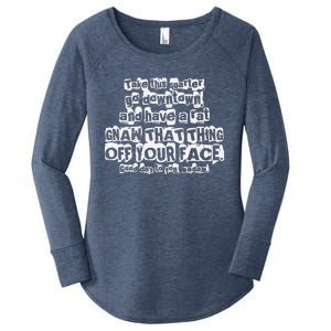 Here Is A Quarter Uncle Buck Women's Perfect Tri Tunic Long Sleeve Shirt