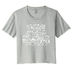 Here Is A Quarter Uncle Buck Women's Crop Top Tee