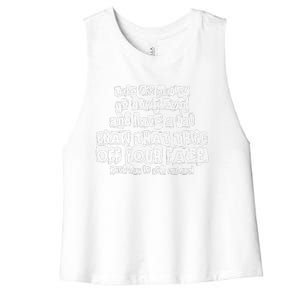 Here Is A Quarter Uncle Buck Women's Racerback Cropped Tank