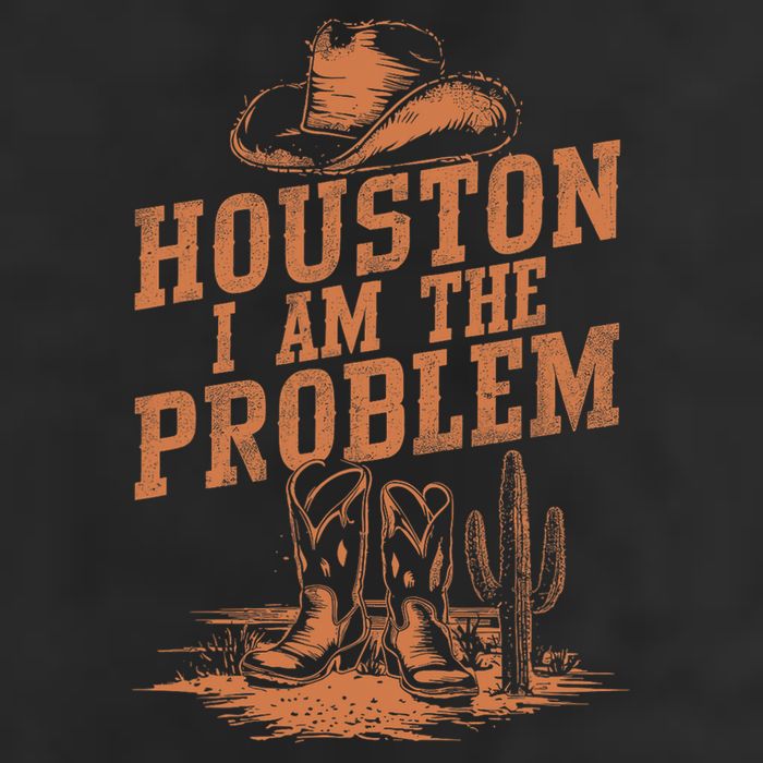 Houston I Am The Problem Cowboy Humor Fun Love 11oz C Handle Ceramic Mug