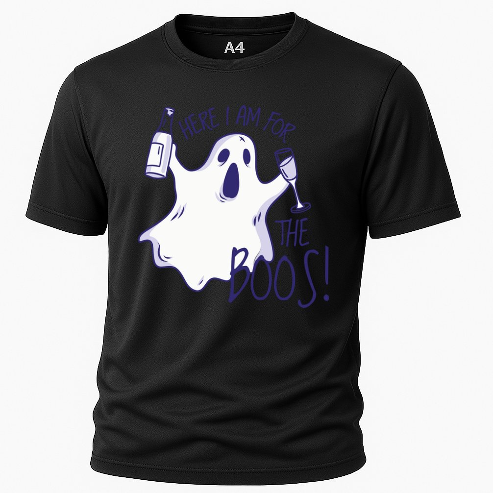 Here I Am For The Boos Funny Ghost Performance Shirt