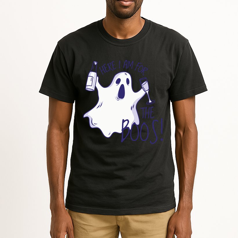 Here I Am For The Boos Funny Ghost Tall T-Shirt