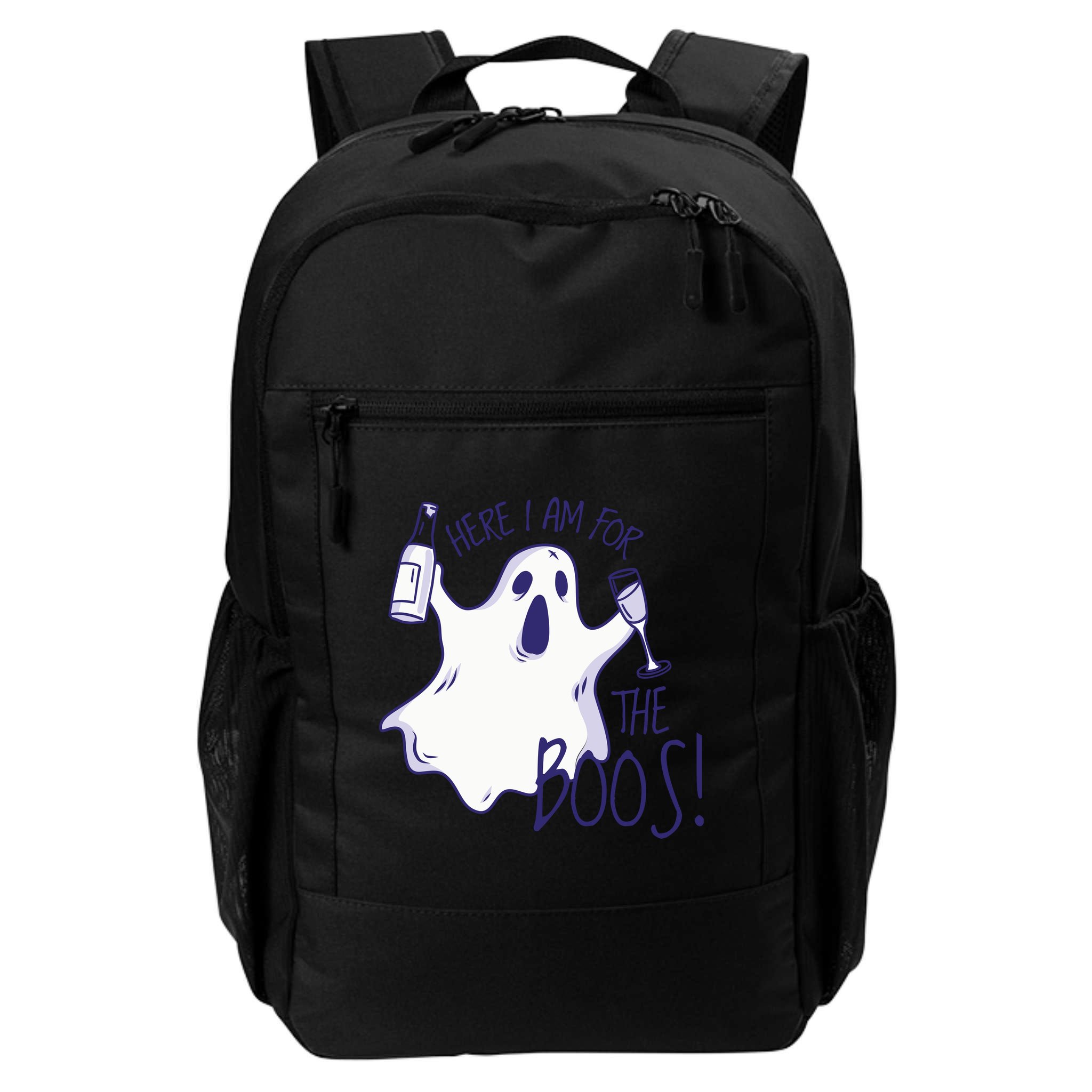 Here I Am For The Boos Funny Ghost Backpack