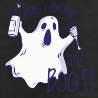Here I Am For The Boos Funny Ghost Beanie