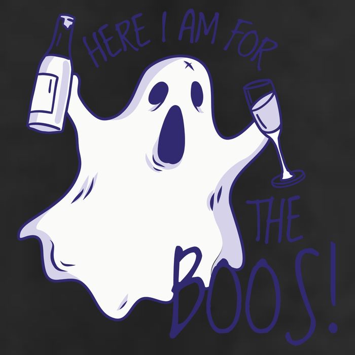 Here I Am For The Boos Funny Ghost Beanie