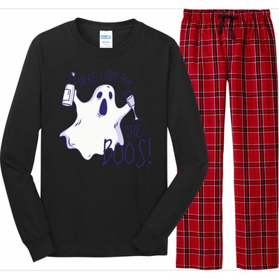 Here I Am For The Boos Funny Ghost Long Sleeve Pajama Set