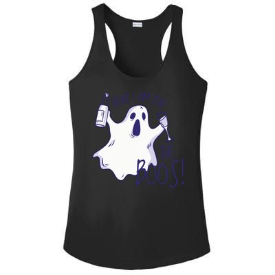 Here I Am For The Boos Funny Ghost Ladies PosiCharge Competitor Racerback Tank