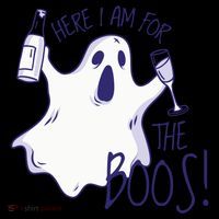 Here I Am For The Boos Funny Ghost Baby Bodysuit