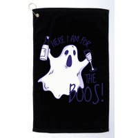 Here I Am For The Boos Funny Ghost Golf Towel