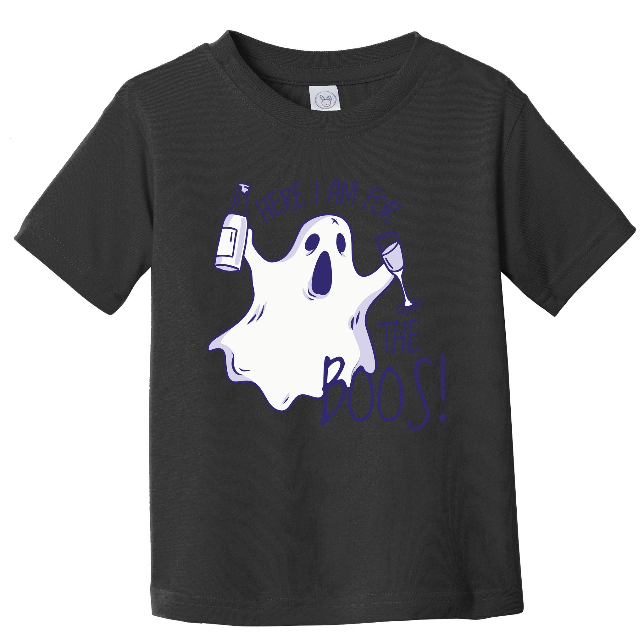 Here I Am For The Boos Funny Ghost Toddler T-Shirt