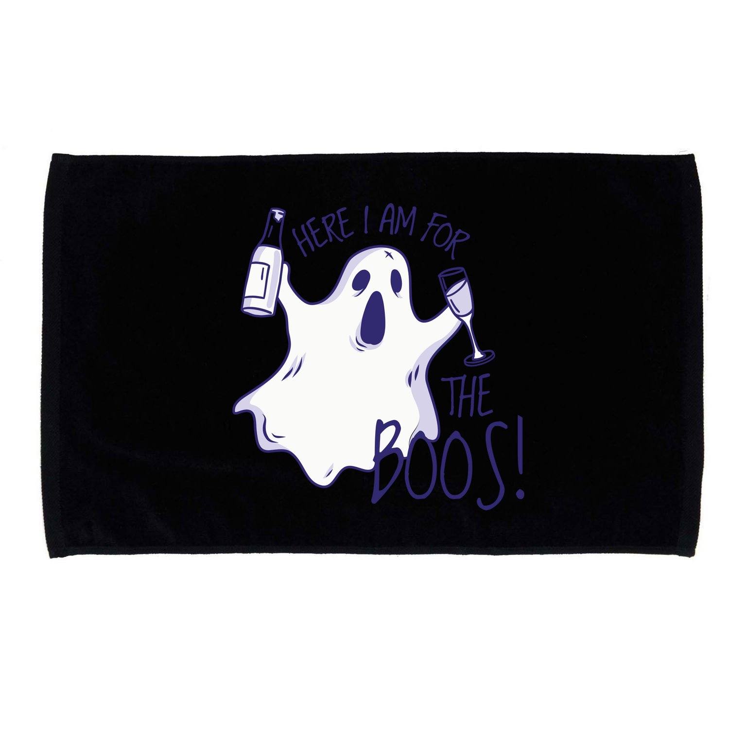 Here I Am For The Boos Funny Ghost Microfiber Hand Towel