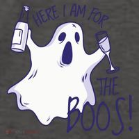 Here I Am For The Boos Funny Ghost Vector Backpack