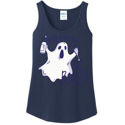 Here I Am For The Boos Funny Ghost Ladies Essential Tank