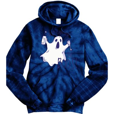 Here I Am For The Boos Funny Ghost Tie Dye Hoodie