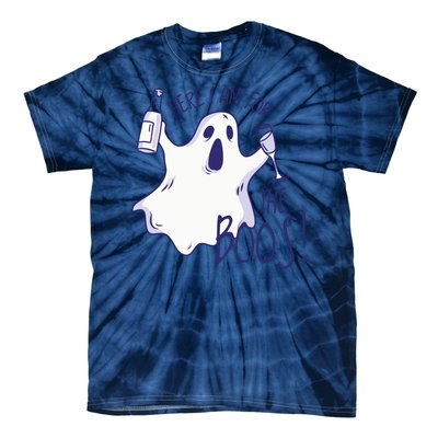 Here I Am For The Boos Funny Ghost Tie-Dye T-Shirt