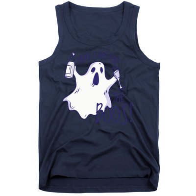 Here I Am For The Boos Funny Ghost Tank Top