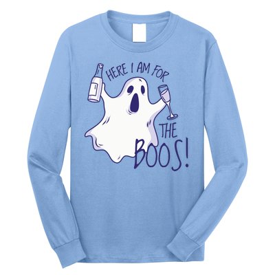 Here I Am For The Boos Funny Ghost Long Sleeve Shirt