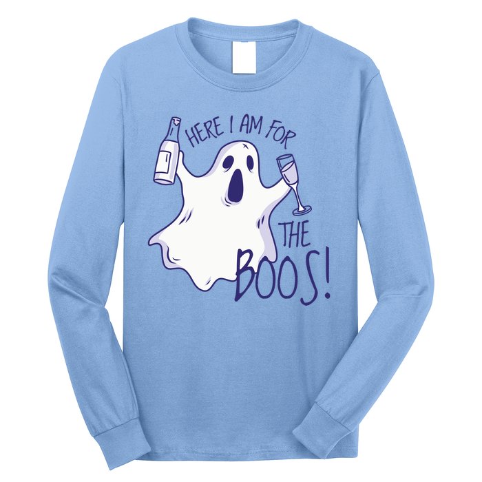 Here I Am For The Boos Funny Ghost Long Sleeve Shirt