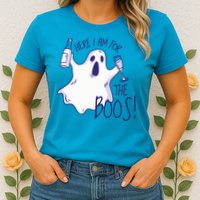 Here I Am For The Boos Funny Ghost Womens T-Shirt