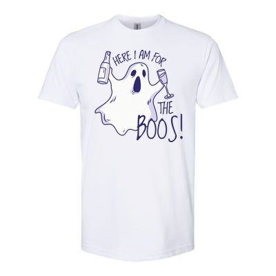 Here I Am For The Boos Funny Ghost Softstyle® CVC T-Shirt