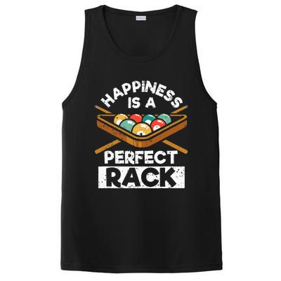 Happiness Is A Perfect Rack Funny Pool Billiard Player PosiCharge Competitor Tank