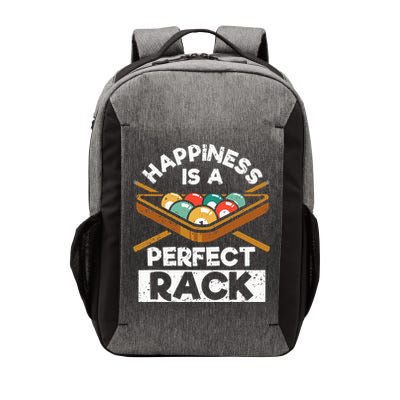 Happiness Is A Perfect Rack Funny Pool Billiard Player Vector Backpack