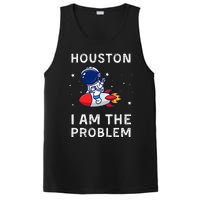 Houston I Am The Problem Funny Astronaut Rocket Space PosiCharge Competitor Tank