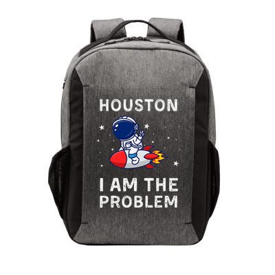 Houston I Am The Problem Funny Astronaut Rocket Space Vector Backpack