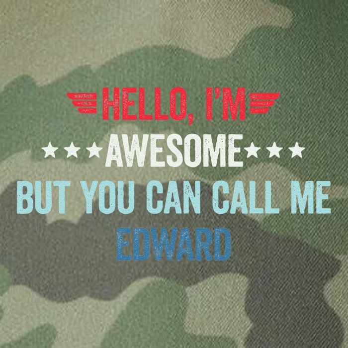 Hello IM Awesome But You Can Call Me Edward Legacy Tie Dye Trucker Hat