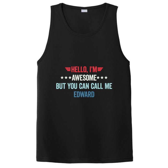 Hello IM Awesome But You Can Call Me Edward PosiCharge Competitor Tank