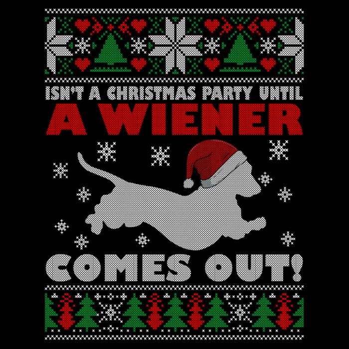 Humor Isn’T A Christmas Party Until A Wiener Comes Out Cool Gift Drawstring Bag
