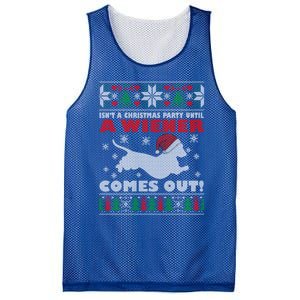 Humor Isn’T A Christmas Party Until A Wiener Comes Out Cool Gift Mesh Reversible Basketball Jersey Tank