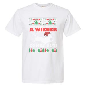 Humor Isn’T A Christmas Party Until A Wiener Comes Out Cool Gift Garment-Dyed Heavyweight T-Shirt