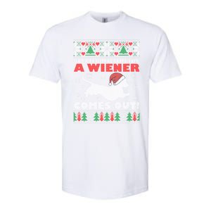 Humor Isn’T A Christmas Party Until A Wiener Comes Out Cool Gift Softstyle CVC T-Shirt