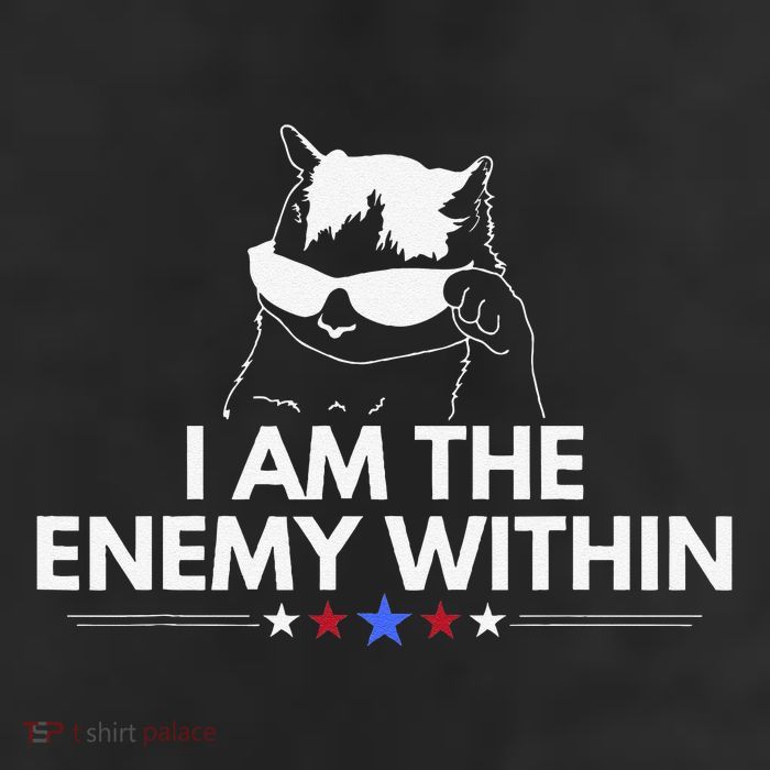 Harris I Am The Enemy Within With Cat Cool Comfort Performance Bucket Hat
