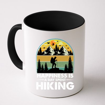 Happiness Is A Day Spent Hiking Scenic Views Gift Mug