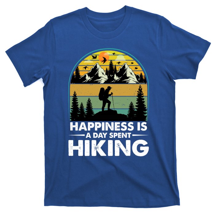 Happiness Is A Day Spent Hiking Scenic Views Gift T-Shirt