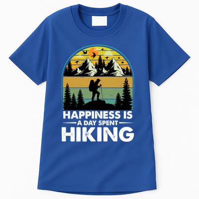 Happiness Is A Day Spent Hiking Scenic Views Gift Tall T-Shirt
