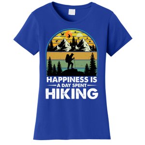 Happiness Is A Day Spent Hiking Scenic Views Gift Women's T-Shirt