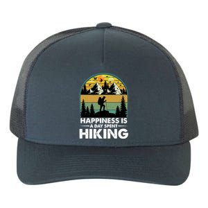 Happiness Is A Day Spent Hiking Scenic Views Gift Yupoong Adult 5-Panel Trucker Hat