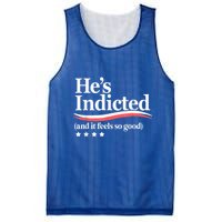 HeS Indicted And It Feels So Good Funny Trump Arrest Mesh Reversible Basketball Jersey Tank
