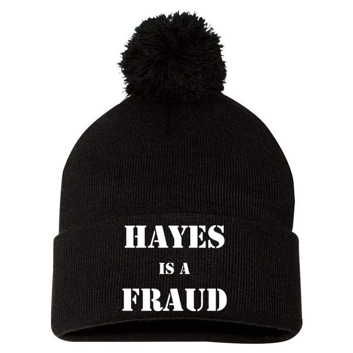 Hayes Is A Fraud Pom Pom 12in Knit Beanie