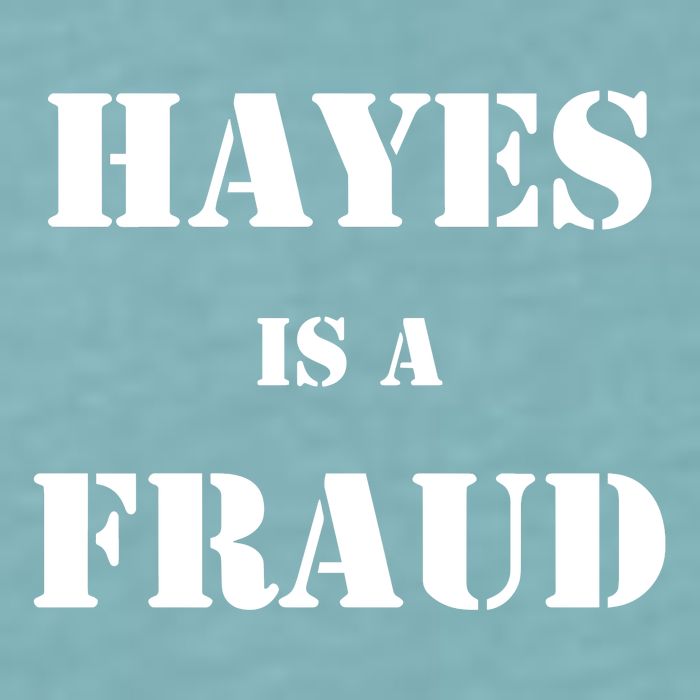 Hayes Is A Fraud Sueded Cloud Jersey T-Shirt