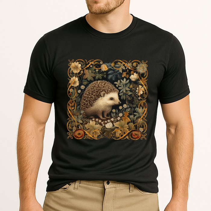 Hedgehog In A Forest William Morris Style Performance Shirt