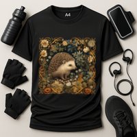 Hedgehog In A Forest William Morris Style Performance Shirt