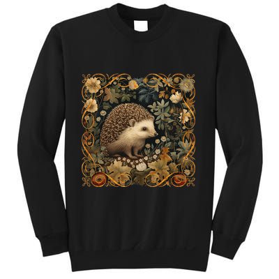 Hedgehog In A Forest William Morris Style Sweatshirt