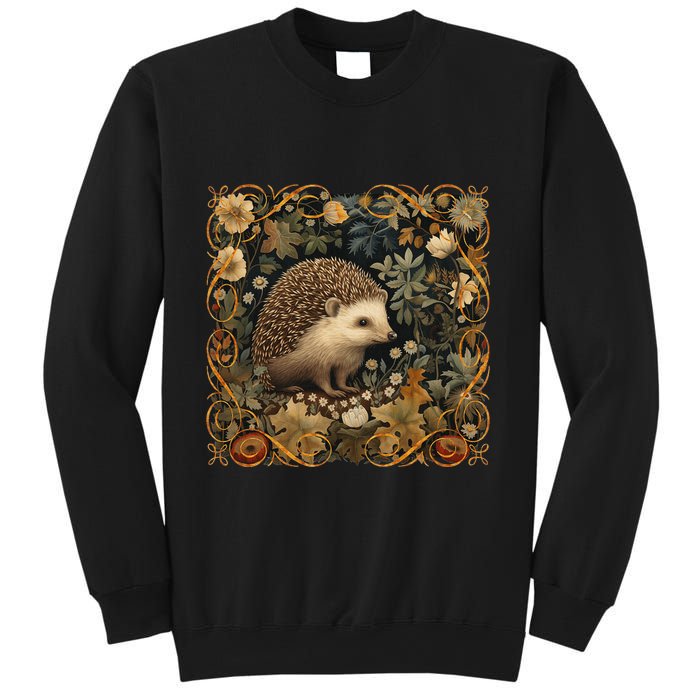 Hedgehog In A Forest William Morris Style Sweatshirt